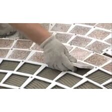 Pavés en granit minces pour sols extérieurs | PAVÉ-EASY à installer avec gabarits de pose PVC