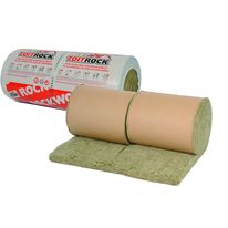 Rouleau en laine de roche avec pare-vapeur pour isolation de combles | Toitrock kraft