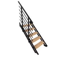 Escalier intérieur NEW YORK 2 droit de 4 à 6 marches Hêtre | LAPEYRE SERVICES