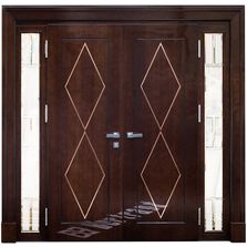 Porte d'entrée en bois style artisanale Fabricant : Bertrand