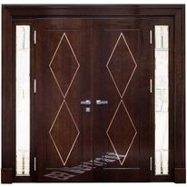 Porte d'entrée en bois style artisanale Fabricant : Bertrand