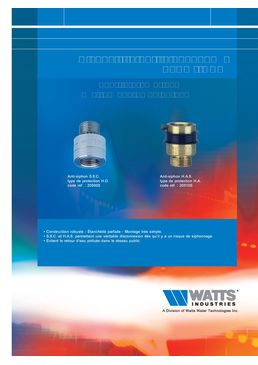 Dispositif de protection H.A. anti-siphonnage pour robinet de puisage | HA8   