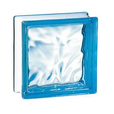 Brique de verre Nuagée Bleue azur | 60217