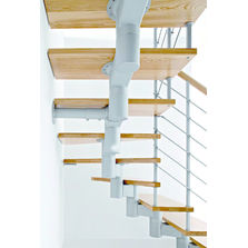 Escalier à jour sur limon central modulaire | Limbo