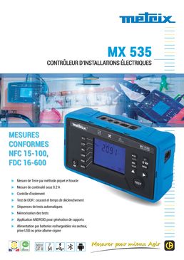 Contrôleur d'installations électriques | MX535