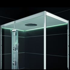 Cabine de douche tout en verre au design contemporain | Box Chapeau