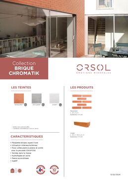 Parement de brique aspect lisse | Briques CHROMATIK
