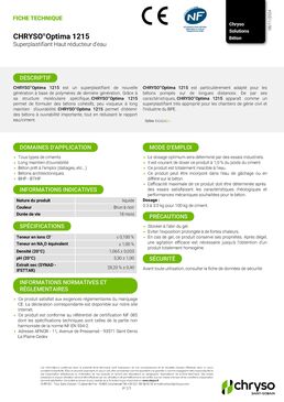 Superplastifiants sur-mesure pour les grands projets de construction | CHRYSO®Optima 1000 