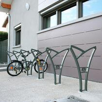 Appui vélo | Appui vélo Arc en ciel en acier galvanisé thermolaqué