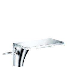 Robinetterie chromée à bec formant tablette | Axor Massaud