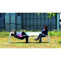 Banc méridienne en tôle fine | Soft bench