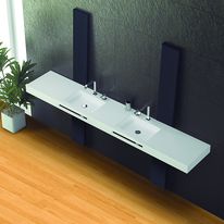 Lavabo rectangulaire suspendu ou sur meuble | Frame