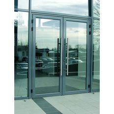 Porte d'entrée en aluminium pour hall d'immeuble | Porte Trafic
