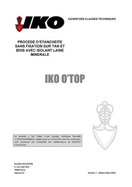 Procédé d'étanchéité sans fixation sur tôles d'acier nervurées (TAN) et bois | IKO O'TOP 