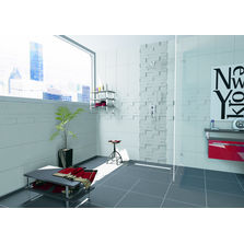 Caniveau en inox brossé ou à carreler pour douche à l'italienne | Venisio Expert