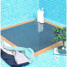 Sol en bois, métal ou résine pour douche encastrée | Shower Design