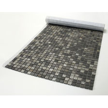 Rouleau de mosaïque en pierre naturelle sur natte d'étanchéité | Mosaïque Pierre Naturelle