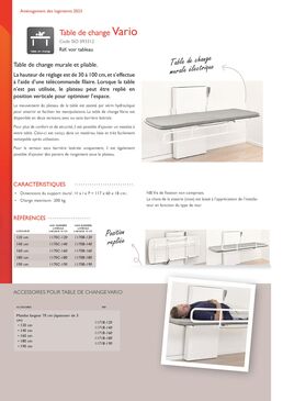 Table à langer murale et pliable | Vario 