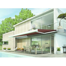 Store banne motorisé à lambrequin enroulable | Vogue