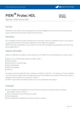 Egaliseur minéral mat pour béton | PIERI® Protec HDL 