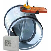 Registre Galva Etanche Motorisé avec Thermostat filaire ou radio | SITE012136