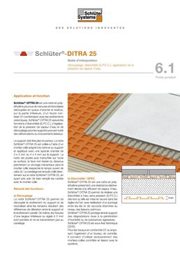 Désolidarisation sous carrelage en rénovation intérieure | Schlüter-DITRA 25