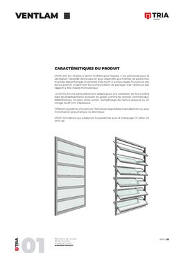 Châssis à lames mobiles sur mesure | VENTLAM