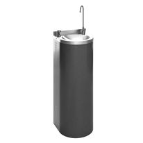Fontaine à boire réfrigérée sur pied inox finition noire avec robinets sans contact à détection | FO-B02-N