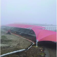 Membrane composite précontrainte pour couverture de tribune et bâtiments sportifs | Tenseo Advanced 1202 S2