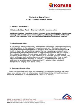 Enduit thermo-réflecteur pour façades | KOFATERM EXTERIEUR