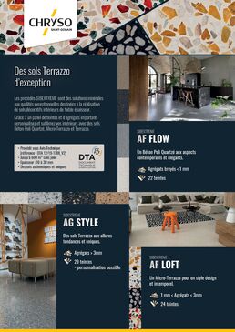 Solutions bétons décoratifs de la série TERRAZZO | SIBEXTREME AG STYLE 