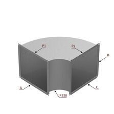 Coude à 90°sur mesure pour optimisation de réseaux aérauliques | ECO INDUSTRIE DE FRANCE