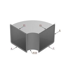 Coude à 90°sur mesure pour optimisation de réseaux aérauliques | ECO INDUSTRIE DE FRANCE
