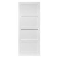 Porte coulissante Élégance laquée blanc avec serrure | LAPEYRE SERVICES