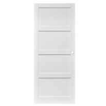 Porte coulissante Élégance laquée blanc avec serrure | LAPEYRE SERVICES