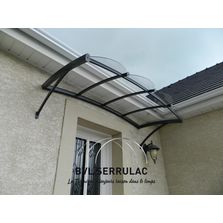 Marquise en aluminium de forme bombé - Palace