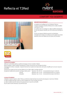 Plancher chauffant électrique | T2 Red Reflecta