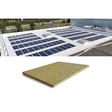 Panneau isolant en laine de roche pour installation PV sur toiture terrasse en acier | Rockfit