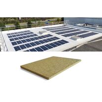Panneau isolant en laine de roche pour installation PV sur toiture terrasse en acier | Rockfit