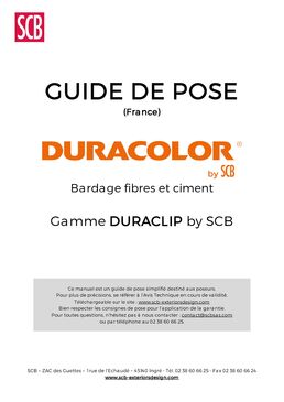 Duraclip® – Bardage fibres-ciment à pose clipsée invisible