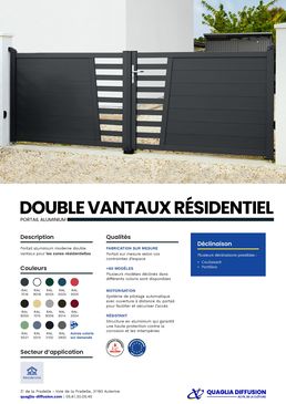 Portail Aluminium Battant | Portail double vantaux residentiel