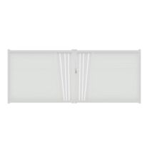 Portail battant Aluminium Pise décor feuille sur-mesure | LAPEYRE SERVICES