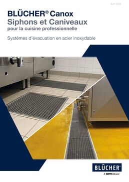 Siphons et Caniveaux pour cuisine professionnelle | Canox 