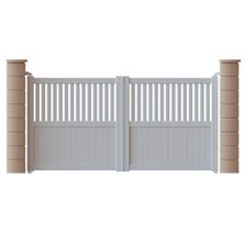 Portails en PVC à barreaudage horizontal ou vertical | MONTSOURIS