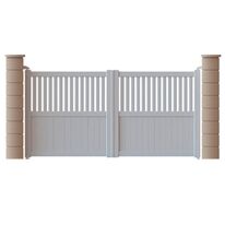 Portails en PVC à barreaudage horizontal ou vertical | MONTSOURIS