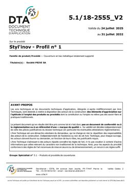 Profil de toiture à joint debout en acier laqué 
