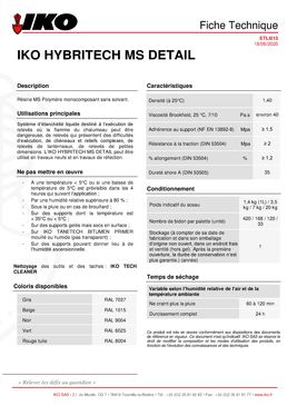 Etanchéité liquide pour toitures-terrasses | IKO HYBRITECH MS DETAIL