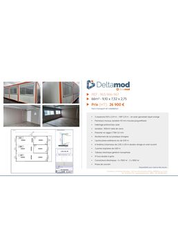 Bureau modulaire d'occasion 963-966-967- 66 m² | Cougnaud 