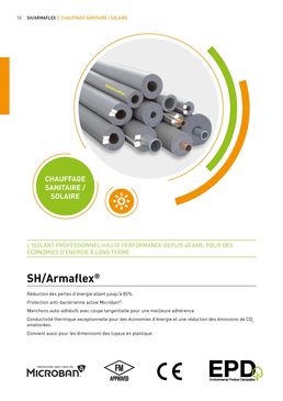 Isolant flexible professionnel pour installations sanitaires et chauffage | SH/ArmaFlex