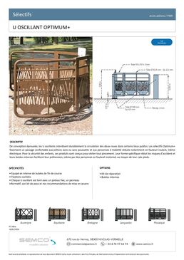 Sélectif de passage | U oscillant Optimum+ en acier
